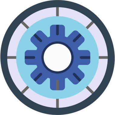 Görev yerine getirilen simge vektör illüstrasyonu         