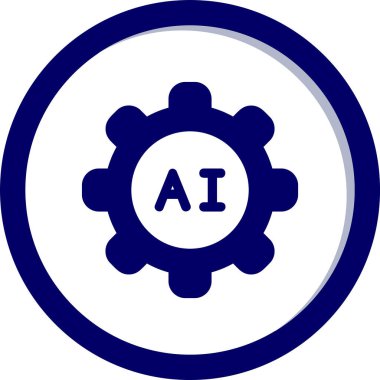 Ai Ayarları web simgesi, vektör illüstrasyonu 