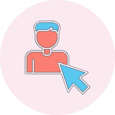 Seçili web simgesi vektör illüstrasyonu