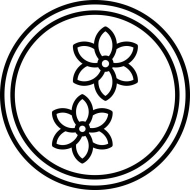 çiçek web simgesi, vektör illüstrasyonu, koku konsepti      