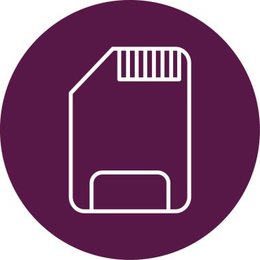 SD kart simgesi vektör illüstrasyonu