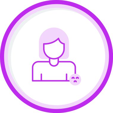 Kadın. Web simgesi basit tasarım 