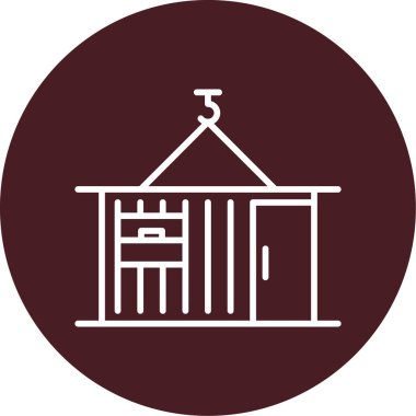 kabuk ağ simgesi vektör illüstrasyonu