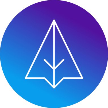 düzlem web simgesi vektör çizimi