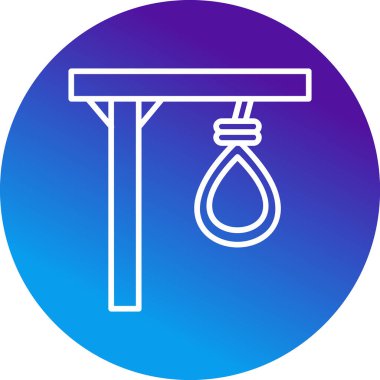 Gallow web simgesi, vektör illüstrasyonu