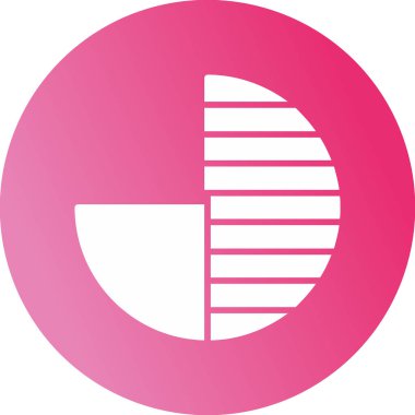 Bir çember simgesinin vektör illüstrasyonu 