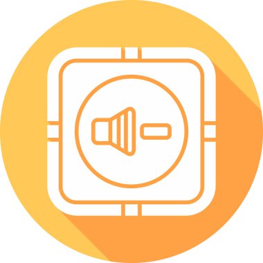 Cilt Aşağı simge, vektör illüstrasyon basit tasarım