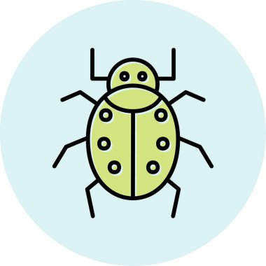 Böcek. Web simgesi basit illüstrasyon 