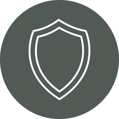 kalkan simgesi web basit illüstrasyon