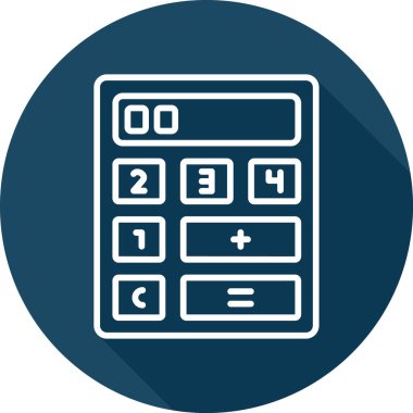 hesap makinesi vektör simgesi modern basit vektör çizimi