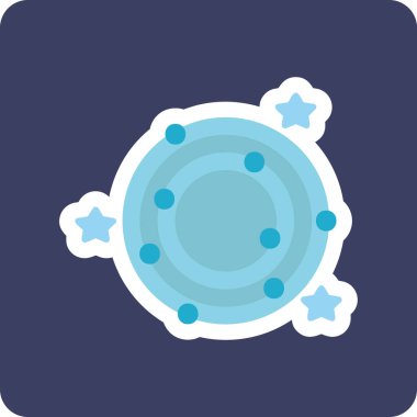 Galaxy web simgesinin vektör illüstrasyonu 