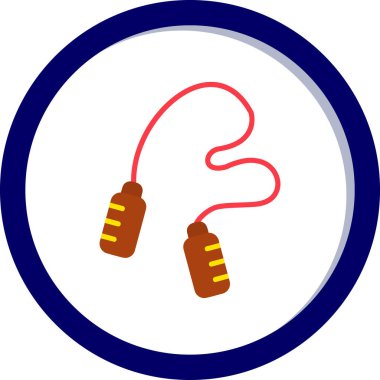 atlama ipi web simgesi, illüstrasyon vektör