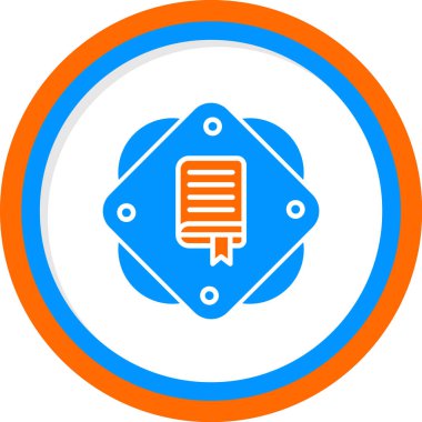 kitap simgesi, vektör illüstrasyonu basit tasarım