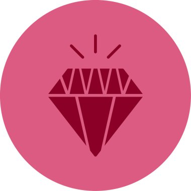 Elmas. Web simgesi basit tasarım 