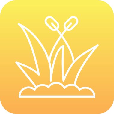 Çimen ağ ikonu vektör illüstrasyonu