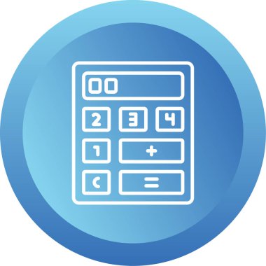 hesap makinesi vektör simgesi modern basit vektör çizimi