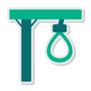 Gallow web simgesi, vektör illüstrasyonu