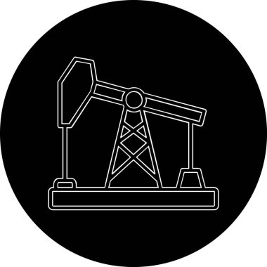 yağ pompası ikon vektör illüstrasyonu 