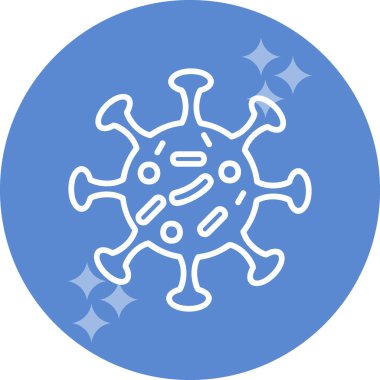 Virüs ikonu vektör illüstrasyonu 