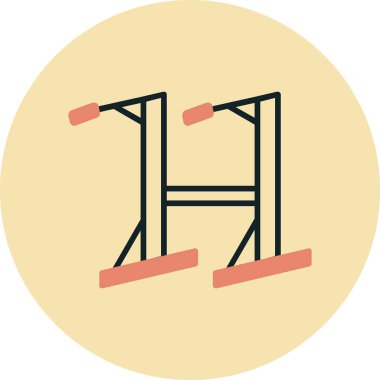 dip çubuğu vektör simgesinin özet çizimi