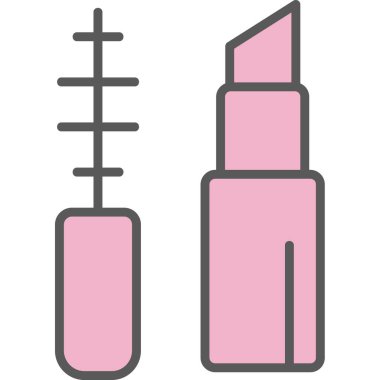 Makyaj Ağı simgesi basit illüstrasyon 