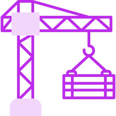 Vinç. Web simgesi basit illüstrasyon 