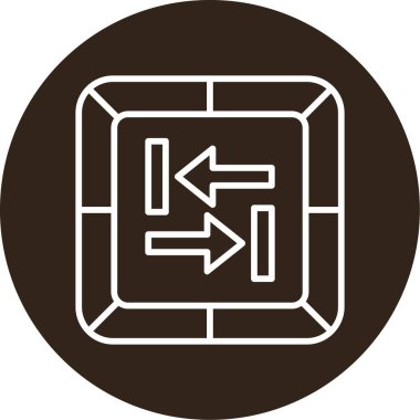 Sekme Anahtarı Web simgesi vektör çizimi