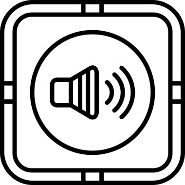 Ses Web simgesi, vektör çizim