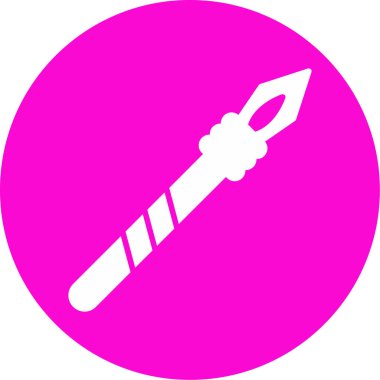 Mızrak simgesi vektör illüstrasyonu