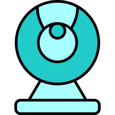 Web kamera simge vektör çizim