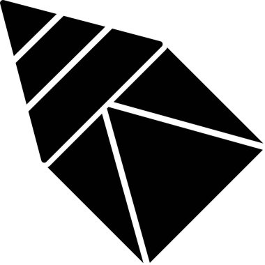 Prizma. Web simgesi basit illüstrasyon                 