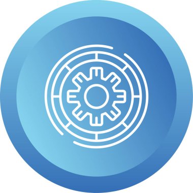 Görev yerine getirilen simge vektör illüstrasyonu         