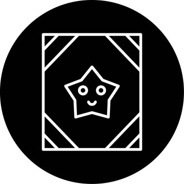 Poster ağ simgesi, vektör illüstrasyonu