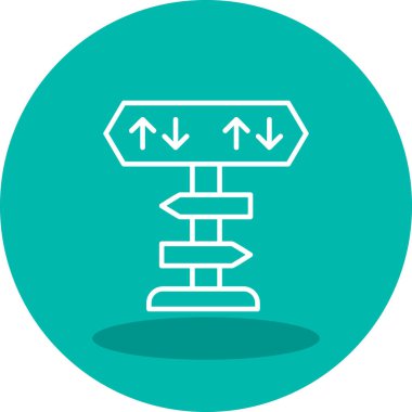 yönler web simgesi basit tasarım 