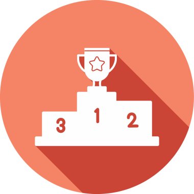 Kazanan kupa ikonu. özet çizimi 