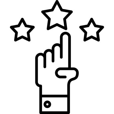 Saygınlık web simgesi, vektör illüstrasyonu