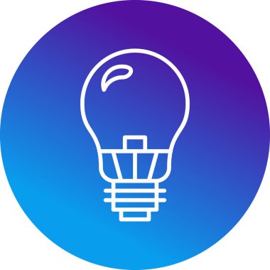 ampul simgesi, vektör illüstrasyonu 