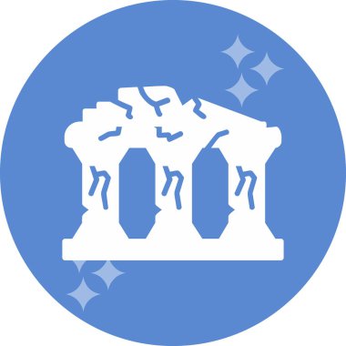 Harabeler. Web simgesi basit illüstrasyon