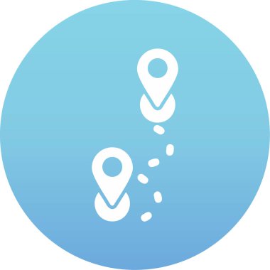 Rotadan. Web simgesi basit illüstrasyon