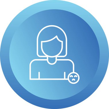 Kadın. Web simgesi basit tasarım 