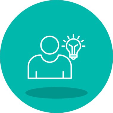 Fikir simgesinin vektör illüstrasyonu 