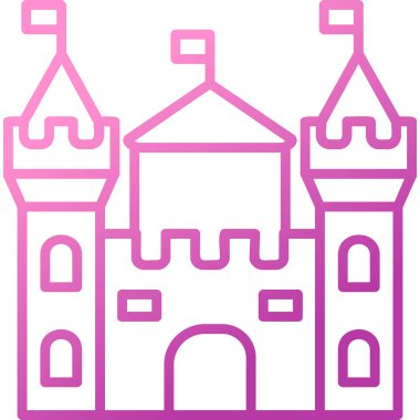 Castle vektör resimleme tasarımı