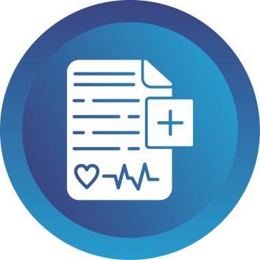 Sağlık Denetimi panosu simgesi, vektör illüstrasyonu 