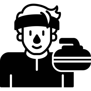 Web simgesi curling, illüstrasyon vektör    
