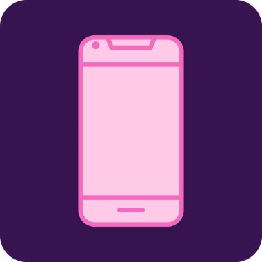 Smartphone web simgesi, vektör çizim 