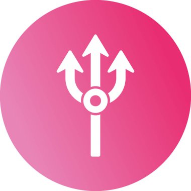 Mızrak. Web simgesi basit tasarım         