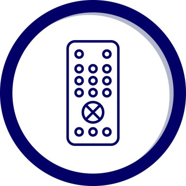 Uzaktan kumanda simge vektör çizim