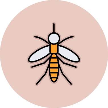 Sivrisinek. Web simgesi basit illüstrasyon