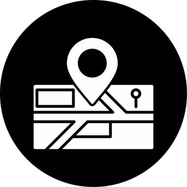 konum. Web simgesi basit illüstrasyon 