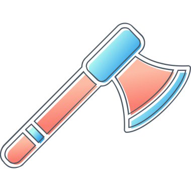 Balta ağ simgesi, vektör illüstrasyonu 